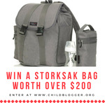 Win a Storksak Travel Backpack Worth over $200 from Child Blogger
