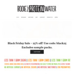 25% off Sitewide @ Bodiez Clear Protein Water Delivered