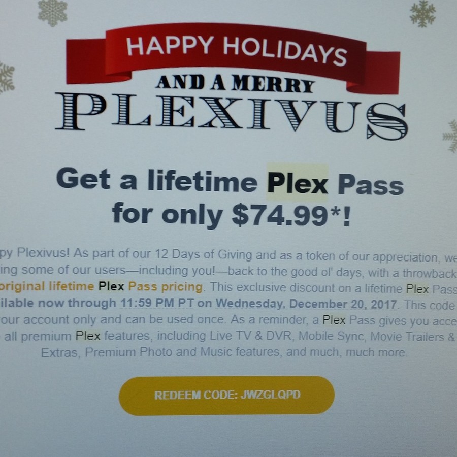 Plex Lifetime