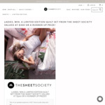 Win a Limited-Edition Protea Quilt Cover & Pillow Case Set Worth $300 from The Sheet Society