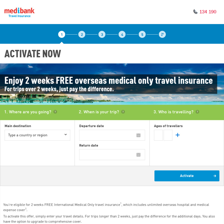 Medibank Members 2 Weeks Free Overseas Travel Insurance (Medical Only) for Existing Members ...