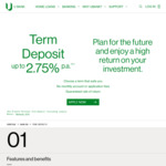 2.80% Term Deposit (with Loyalty Bonus) @ UBank (Min 3months/ $1000)