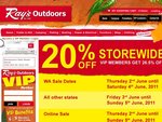 26.5% off Storewide at Rays Outdoors - VIP Members (Includes Weber Q's)