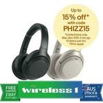 Sony WH-1000XM3 Wireless Noise Cancelling Headphones - $339.15 + Delivery (Free with eBay Plus) @ Wireless 1 eBay