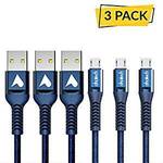 Ahatech Micro USB Cable Fast Charge (3 Pack, 1 Metre) $6.49 (Was $12.99) + Post ($0 with Prime/ $39+) @ AhaTechAus Amazon AU