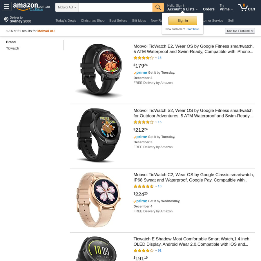 mobvoi amazon