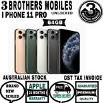$100 OFF on Apple iPhone 11 Pro 64GB Space Grey Unlocked $1649 Delivered  (Brand New, AU Stock) @ 3 Brothers Mobiles
