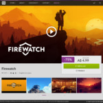 [PC] DRM-Free - Firewatch - $4.99 AUD - GOG