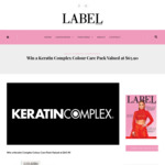 Win a Keratin Complex Colour Care Pack Valued at $65.90 from Label Magazine