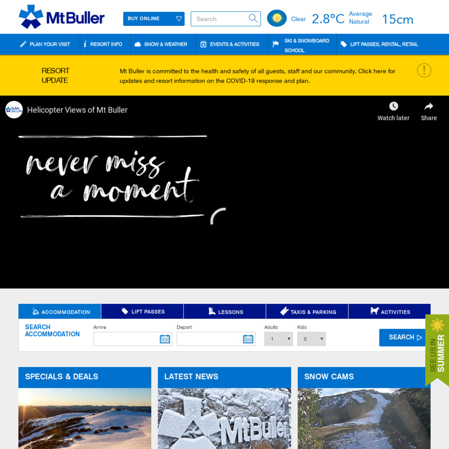 [VIC] Mt Buller 1 Day Adult Lift Ticket Inc. Peak Season 68 Adult / 38 Kids (Depending on