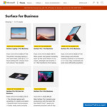 15% off Microsoft Surface for Business (Laptop 3, Pro 5/6/7/X), Eg. SL3 13” i5 128GB $1571 (Was $1849) @ Microsoft Store