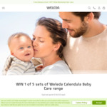 Win 1 of 5 Sets of Weleda Calendula Baby Care Range Worth $193.55ea from Weleda