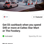 Commbank Rewards: Spend $40 Get $5 Cashback @ Caltex Star Mart or The Foodary