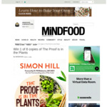 Win 1 of 8 Copies of The Proof is in the Plants Worth $32.99 from MiNDFOOD