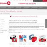 20% off First Aid Kits & Supplies + $15 Delivery ($10 to WA) @ St John WA