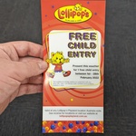 Free Child Entry Voucher for 1-28 Feb 2022 - One Per Paid Admission @ Lollipops Playland and Cafe