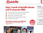 1 Month of Quickflix Movies and TV Shows for FREE, Delivered by Auspost