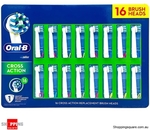 16x Genuine Oral-B Cross Action Brush Heads $49.95 + $8.95 Metro Delivery ($10.90 Remote Area) @ Shopping Square