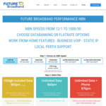 nbn Unlimited 250/25Mbps $111/Month Ongoing (FTTP and HFC Only, New & Existing Customers) + $35 Setup Fee @ Future Broadband