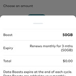 Bonus 50GB Data Boost for 3 Months via Optus App @ Optus