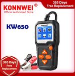 KONNWEI KW650 Car Battery Tester (6V / 12V 100 to 2000 CCA) US$32.73 (~A$48.94) Delivered @ KINGBOLENOBD Store AliExpress