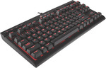 Corsair K63 TKL Backlit Red LED Cherry MX Red Mechanical Keyboard - $74 + Delivery ($0 C&C/In-Store) @ The Good Guys