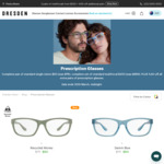 Single Vision Prescription Glasses $60 (Normally $75) + $10 Delivery ($0 with $125 Order) @ Dresden Vision