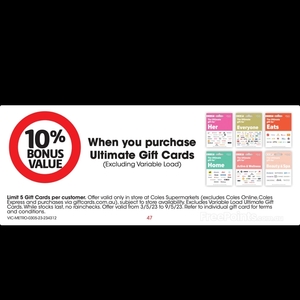 15% iTunes Gift Card @ Coles - OzBargain