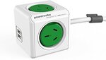 Allocacoc PowerCube Surge Protector with 4 Power Outlet (Green Only) $14.70 + Delivery ($0 with Prime/ $39 Spend) @ Amazon AU