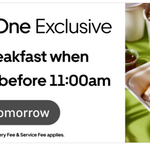 [Uber One] $10 off $20 Minimum Spend (One Time Use) (Excl. Fees) on Breakfast (Orders before 11AM Only) via Uber Eats