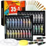 Acrylic Paint Set: 24 with 12 Brushes $9.99 (OOS), 35+1 $13.99 + Delivery ($0 Prime/ $39 Spend) @ Fantastory Amazon AU