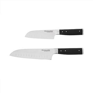 KitchenAid Gourmet Forged Triple Rivet Santoku Knife with Custom