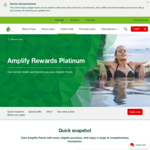 Amplify Rewards Platinum: 100,000 Points (Worth $450 in eGift Cards) with $3000 Spend in 90 Days, $49 1st Year Fee @ St George