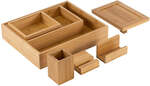 Desky Bamboo Desk Organiser Set $11.37 + $9.95 Shipping @ Desky