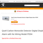 Quell Carbon Monoxide Detector Digital Display Alarm PD04 $28.88 Delivered @ GadgetCity