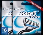 2x Gillette Mach3 Turbo Razor Refills 8pk - COTD - $39 Shipped