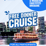 [QLD] Free Brisbane River City Light Dinner Cruise @ Education and Migration Fair 2024 Brisbane