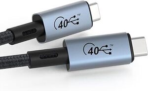 40Gbps USB 4 Thunderbolt Cable Single 8K 60Hz/Dual 4K 60Hz 100W 1m $14.99 + Delivery ($0 Prime/ $59 Spend) @  Borsvaen-Au Amazon