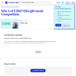 Win 1 of 5 $50 VISA Gift Cards from Student Edge