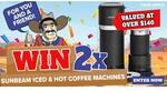 Win a Sunbeam Iced & Hot Coffee Machine for You and a Friend from Stan Cash