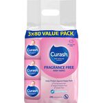 Curash Baby Wipes Fragrance Free 3x80 Pack $7 @ Woolworths