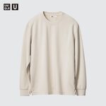 Uniqlo U AIRism Cotton Long Sleeve Crew Neck T-Shirt, Striped T-Shirt Long Sleeve $19.90 ($0 C&C/ in-Store/ $75 Order) @ UNIQLO