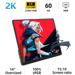 ZSUS 14" 2160x1440 IPS Portable Monitor US$54.35 (~A$83.12) Delivered @ ZSUS Store AliExpress