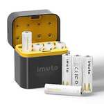 [Prime] imuto Rechargeable 8 AA Batteries Lithium 3600mWh + Charger $34.39 Delivered @ shecai-au Ama