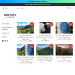 Save 40% Coffee Beans-Jamaica Single Estate, Organic Peru Single Origin, SWP Decaf + Del ($0 w/$69 Order,C&C) @ Lime Blue Coffee