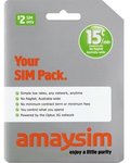 Amaysim $2 Sim Card Pack+$10 Credit+Free Delivery from DSE