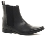 ASOS: Mens Black Leather Boots Free delivery $36.79 (RRP $63.07)