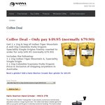 2kg Speciality Coffee Beans Fresh Roasted to Order $49.95 (Normally $79.91) + FREE Shipping