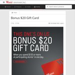 [Warrawong, NSW] Bonus $20 Gift Card When You Spend $120 at Specialty Stores in Westfield