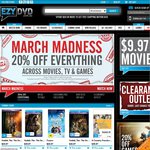 20 % off Everything - Games, Movies and TV - Ezy DVD
